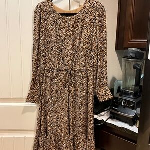 Talbots leopard print dress
